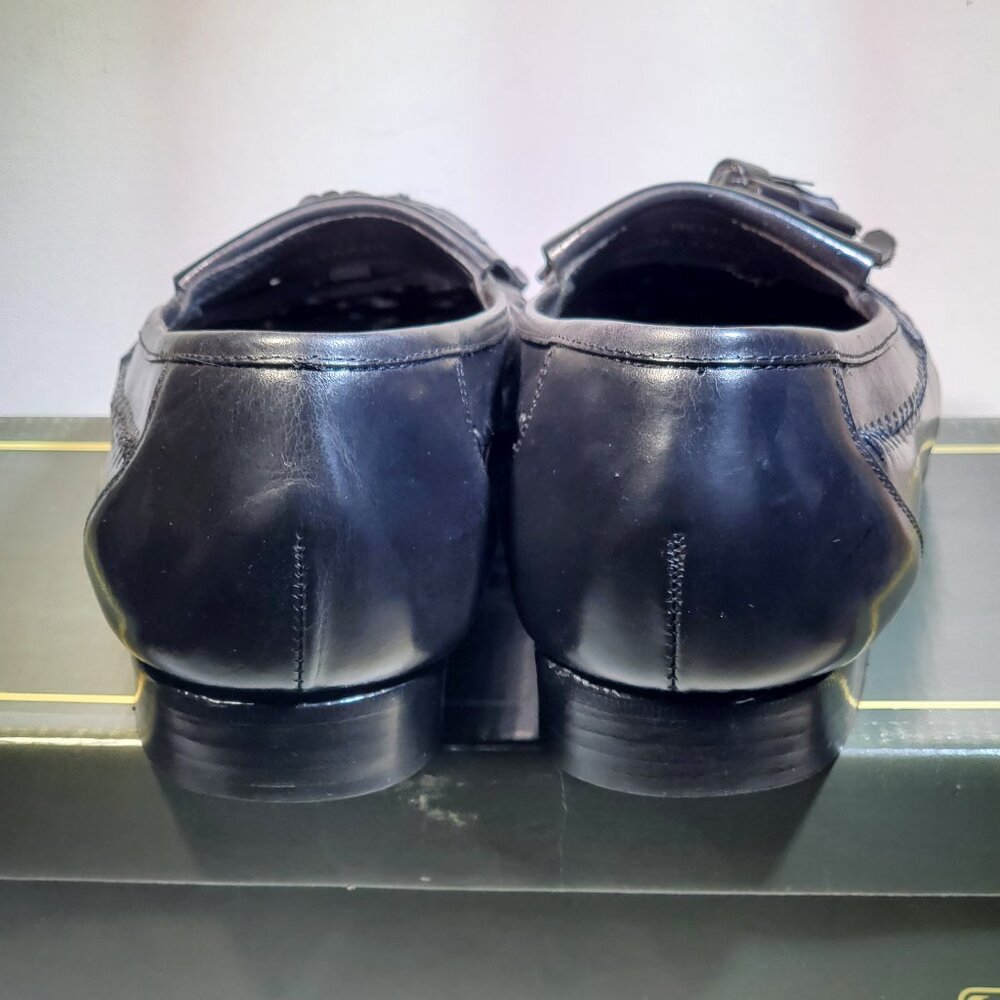 VINTAGE ***RARE*** R J COLT SAN REMO BLACK KILTIE TASSEL SLIP ON LOAFERS 1990'S - Picture 5 of 7